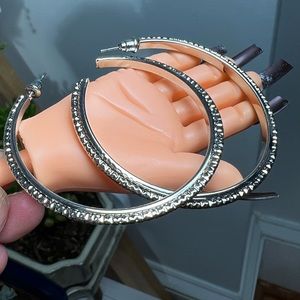 Paparazzi Girl Gang Hoop earrings.